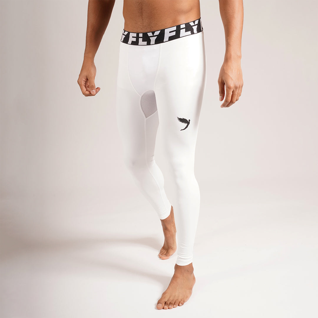 Compression Leggings White (5969684529316) (6793680224325)