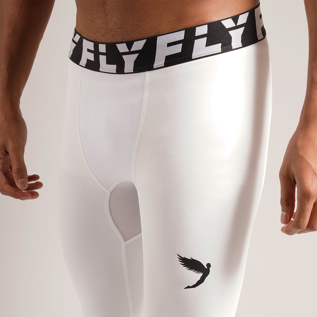 Compression Leggings White (5969684529316) (6793680224325)