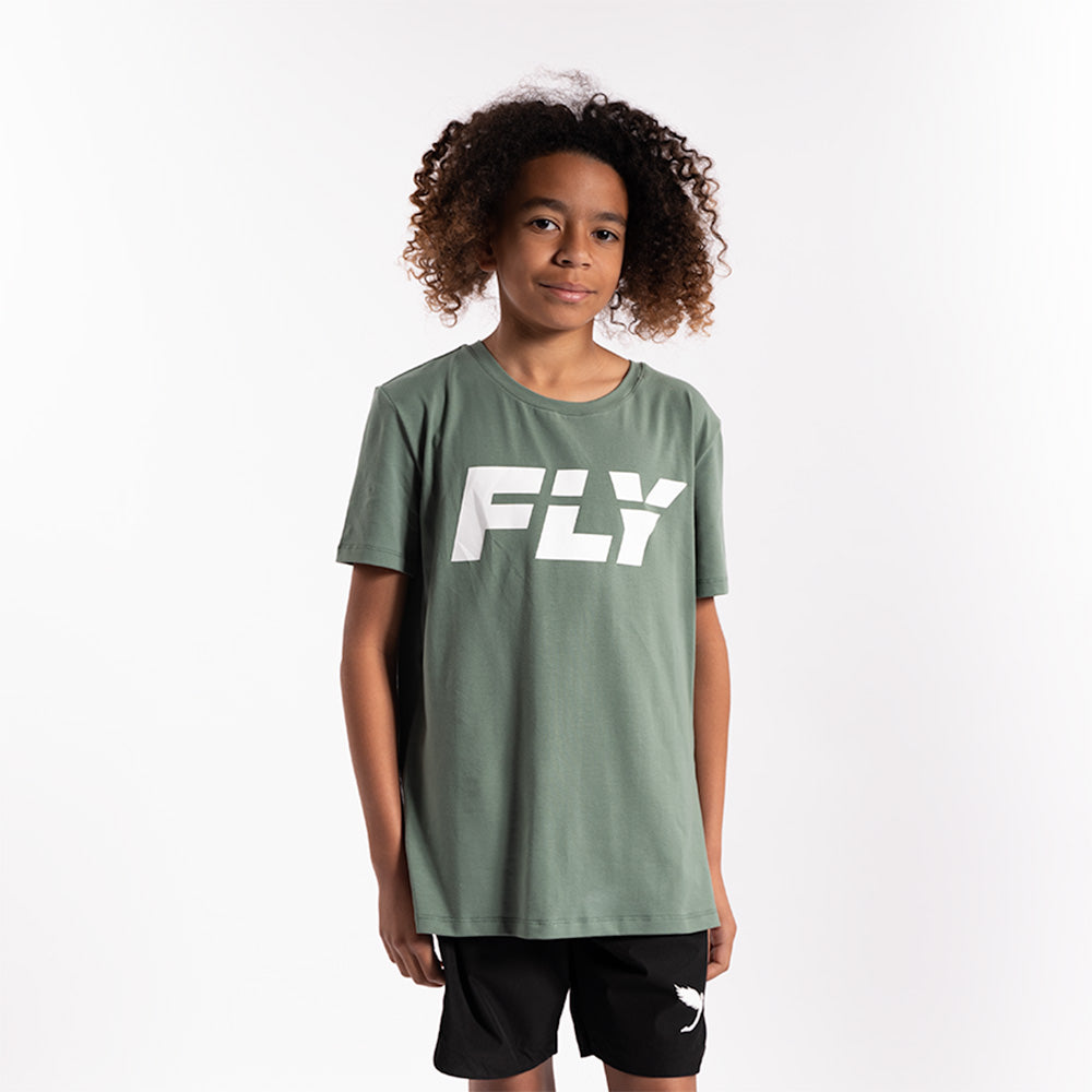 Kids Big Logo Tee Green (6793535160389)