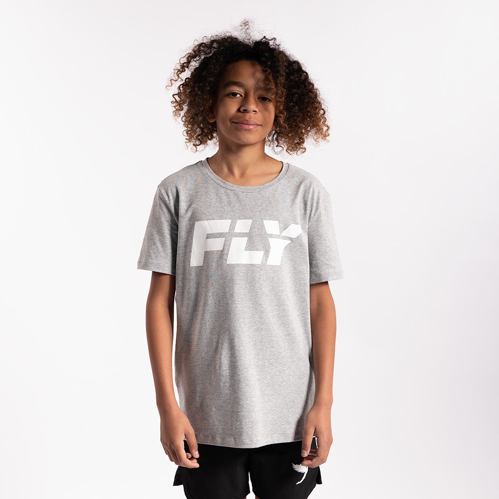 Kids Big Logo Tee Grey (6793535062085)