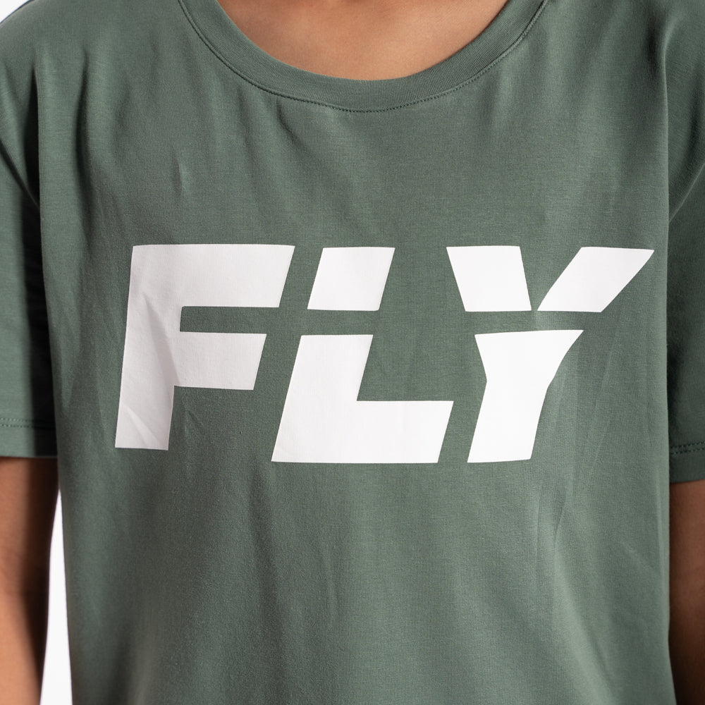 Kids Big Logo Tee Green (6793535160389)