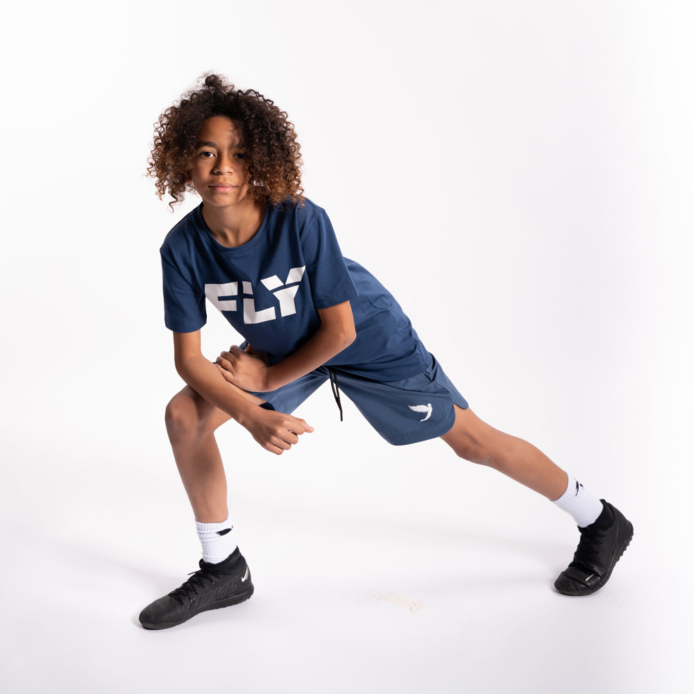 Kids Performance Shorts Blue (6793474605125)