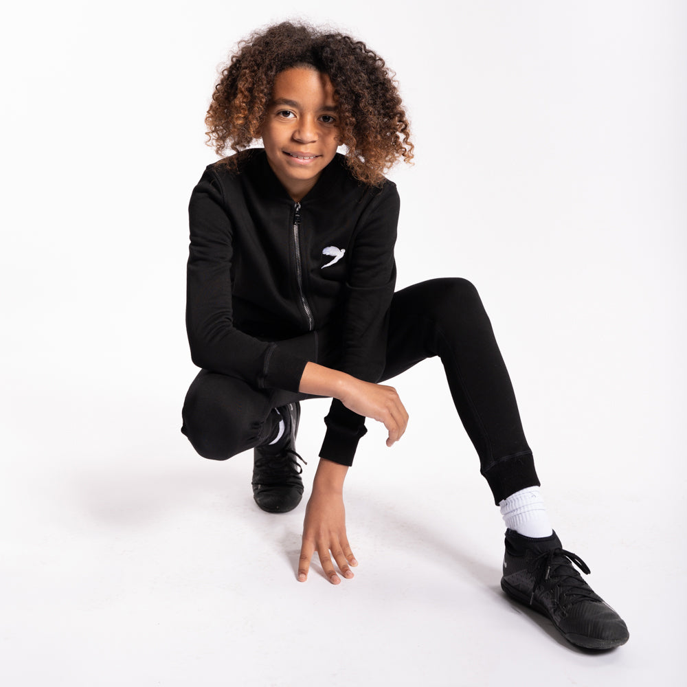 Kids Tracksuit Jacket Black (6793673244741)